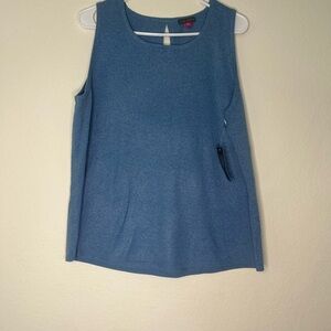 NWT XL Vince Camuto
Women's Sleeveless Sweater Tank in Color Blue Eyes
